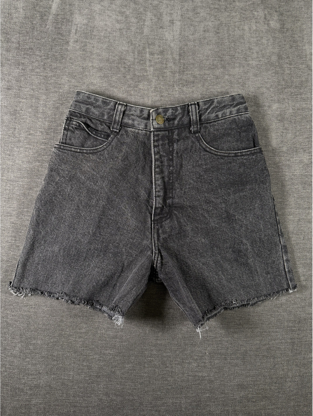 Vintage Guess Georges Marciano High-Waisted Black Denim Shorts Size 28